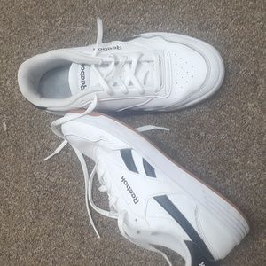 Reebok White and Black Women's Manor’s Club Sneakers